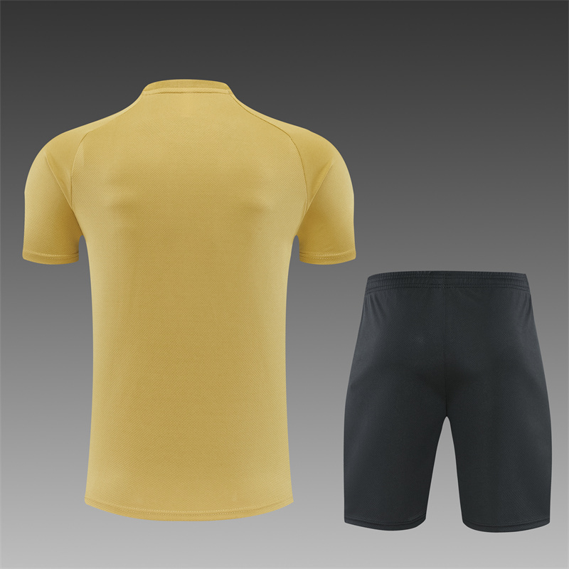 26/27 Barcelona Gold Short Sleeve Tracksuits