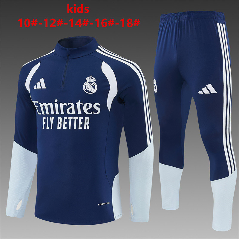 26/27 Real Madrid Blue Tracksuits