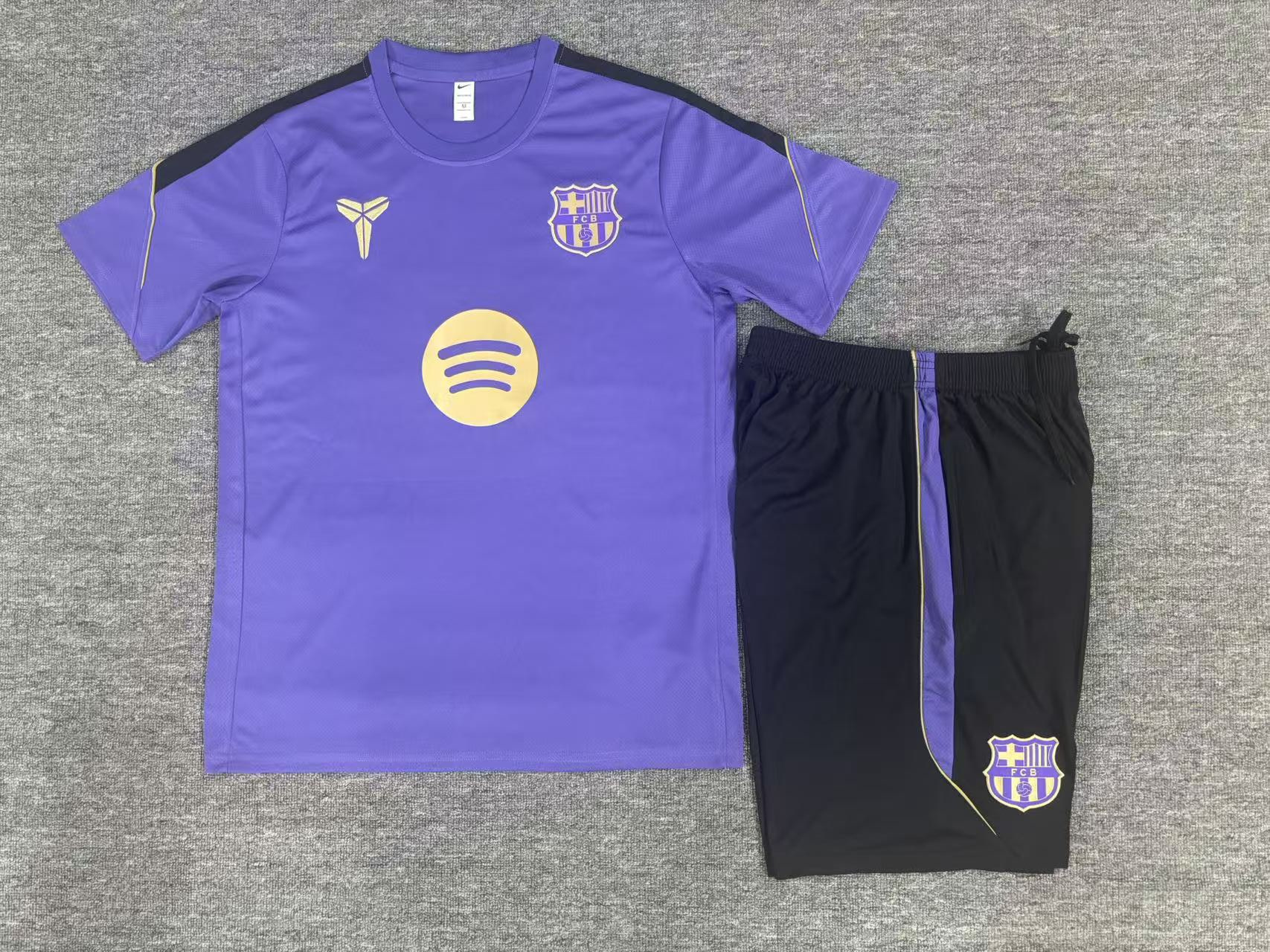 26/27 Barcelona Purple Short Sleeve Tracksuits