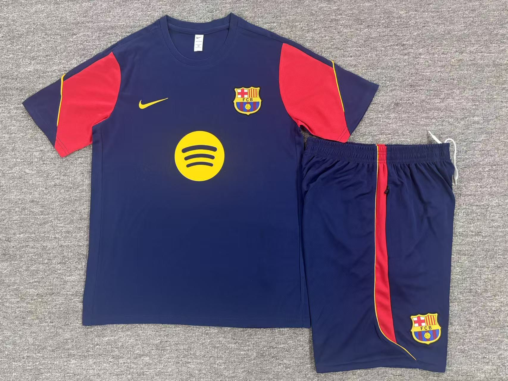 26/27 Barcelona Royal Blue Short Sleeve Tracksuits