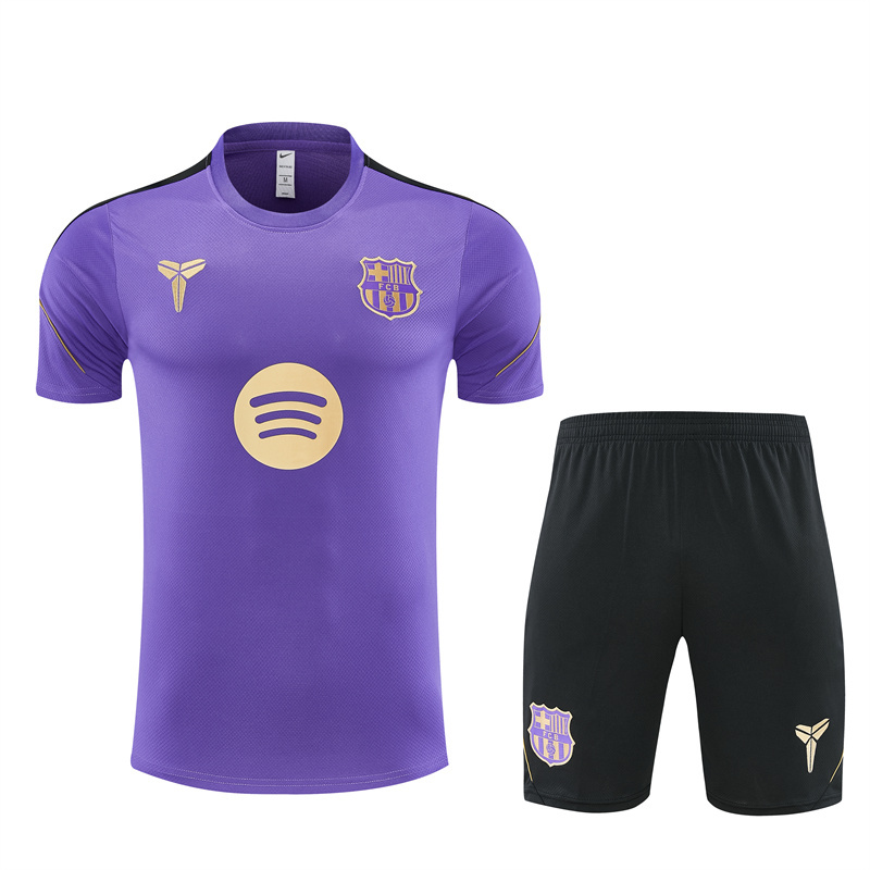 26/27 Barcelona Purple Short Sleeve Tracksuits