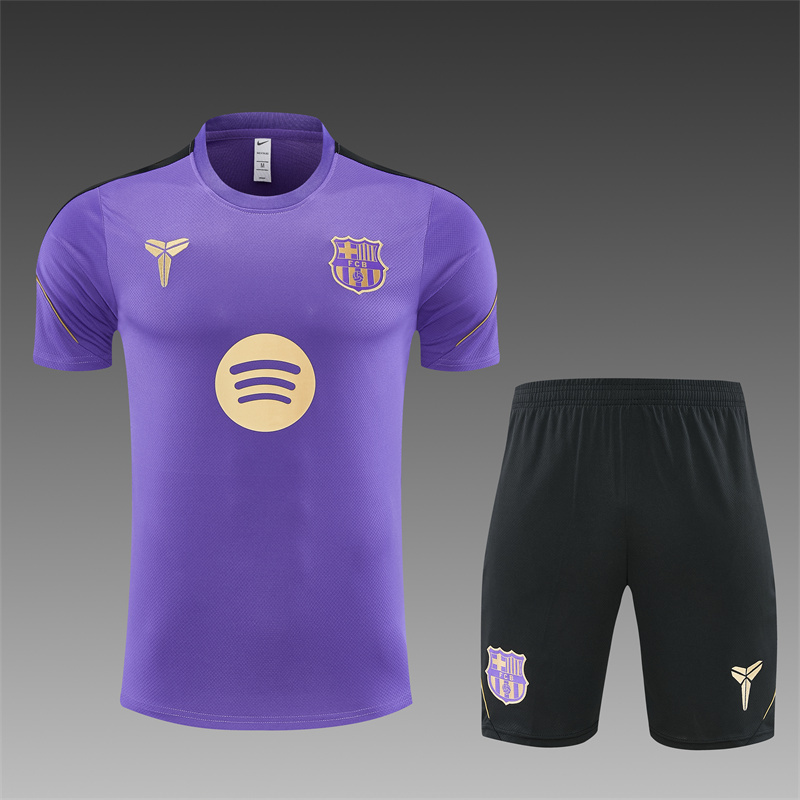26/27 Barcelona Purple Short Sleeve Tracksuits