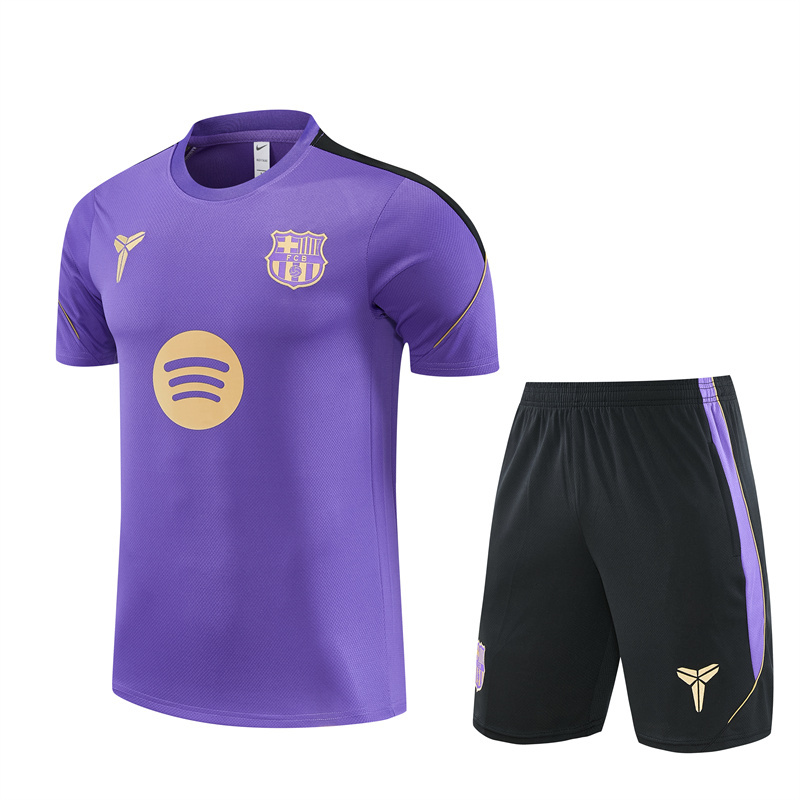 26/27 Barcelona Purple Short Sleeve Tracksuits