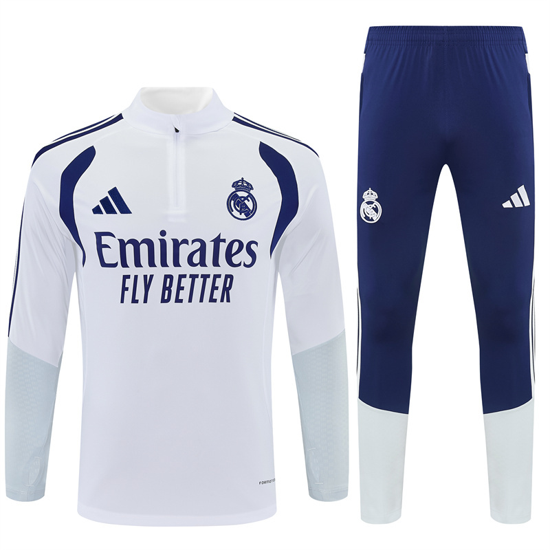 26/27 Real Madrid - White Tracksuits