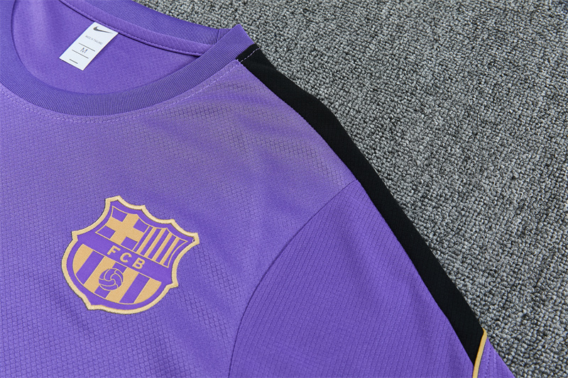 26/27 Barcelona Purple Short Sleeve Tracksuits