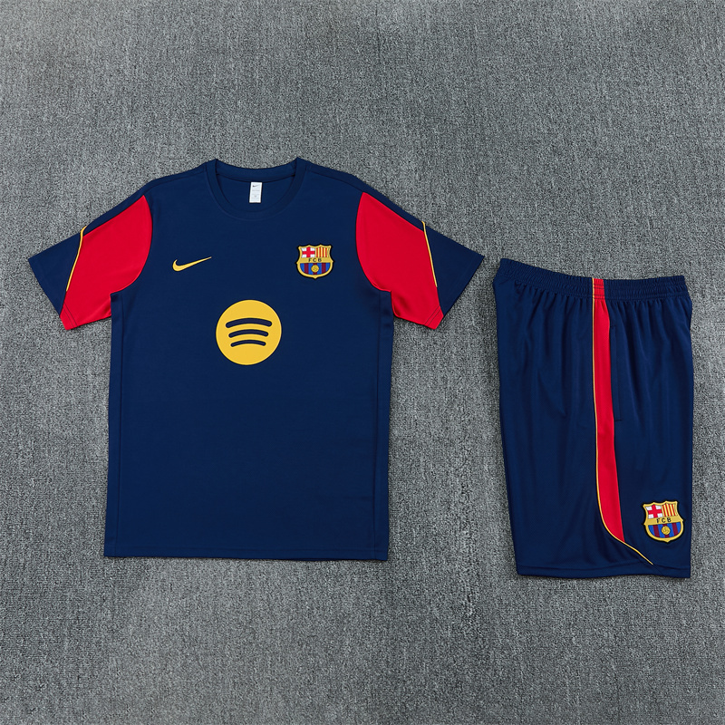 26/27 Barcelona Royal Blue Short Sleeve Tracksuits