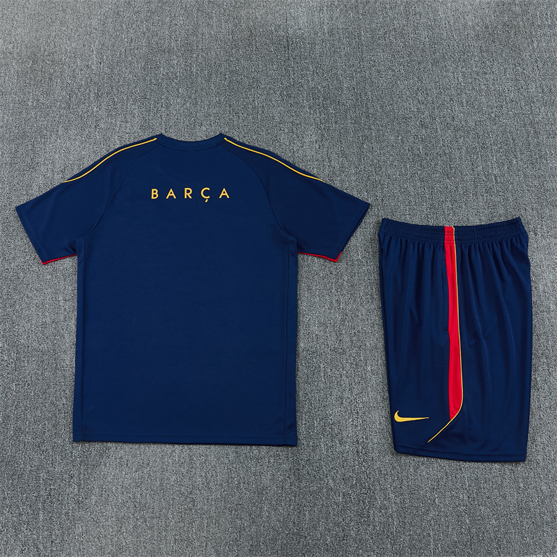 26/27 Barcelona Royal Blue Short Sleeve Tracksuits