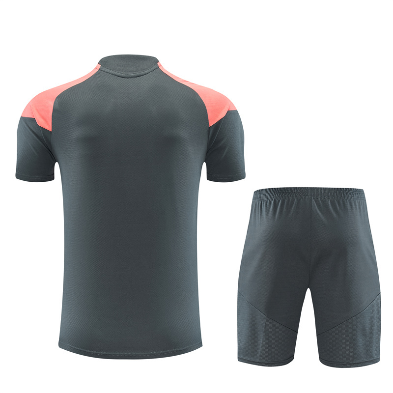 26/27 Real Madrid Dark Grey Short Sleeve Tracksuits
