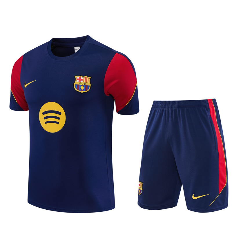 26/27 Barcelona Royal Blue Short Sleeve Tracksuits