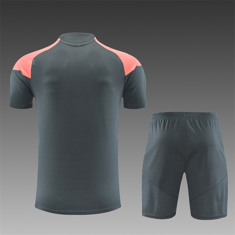 26/27 Real Madrid Dark Grey Short Sleeve Tracksuits