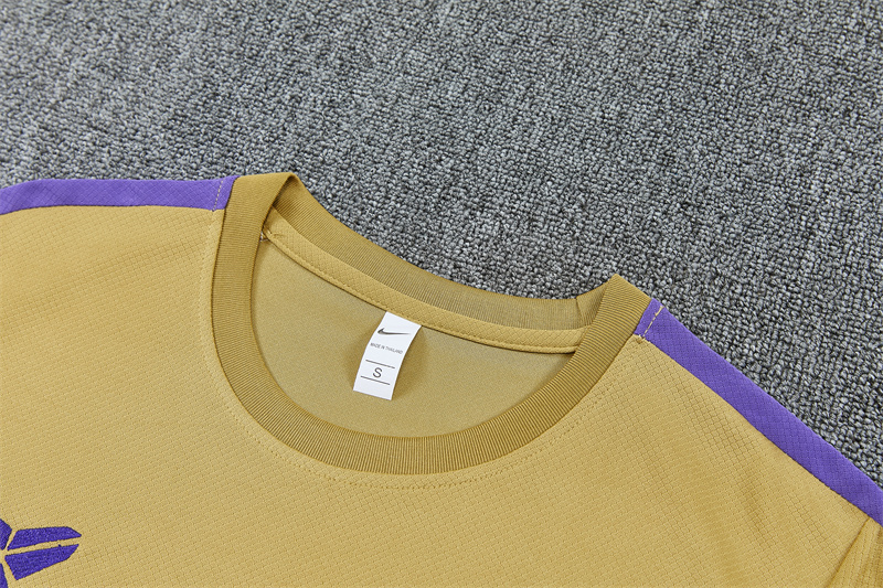 26/27 Barcelona Gold Short Sleeve Tracksuits