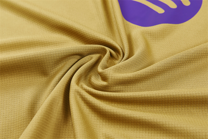 26/27 Barcelona Gold Short Sleeve Tracksuits