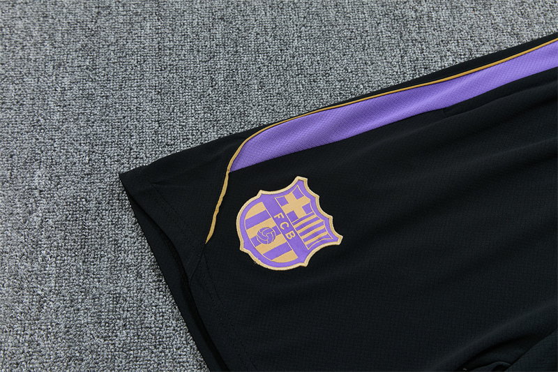 26/27 Barcelona Gold Short Sleeve Tracksuits