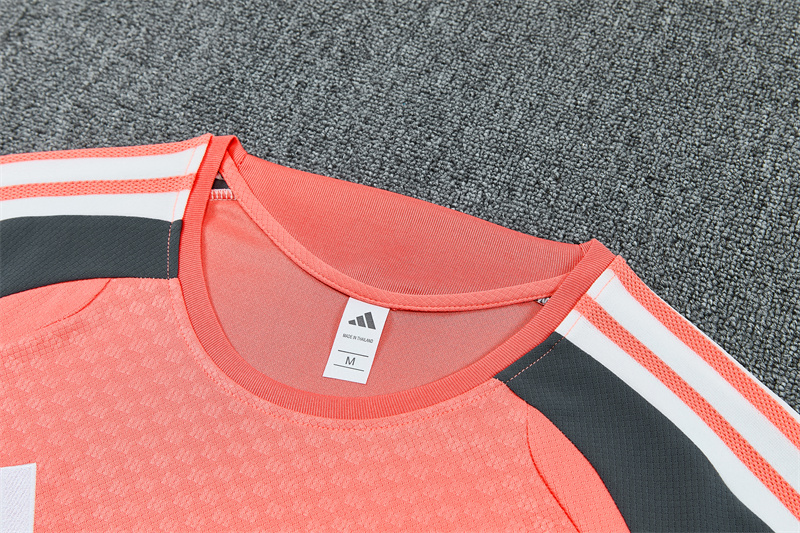 26/27 Real Madrid Orange-Pink Short Sleeve Tracksuits