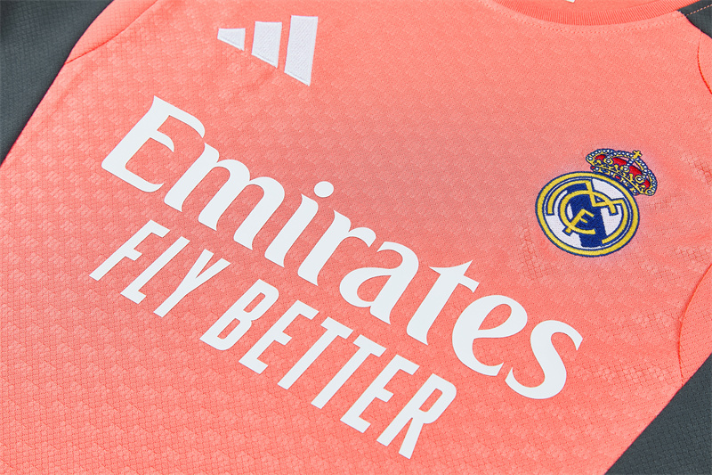 26/27 Real Madrid Orange-Pink Short Sleeve Tracksuits