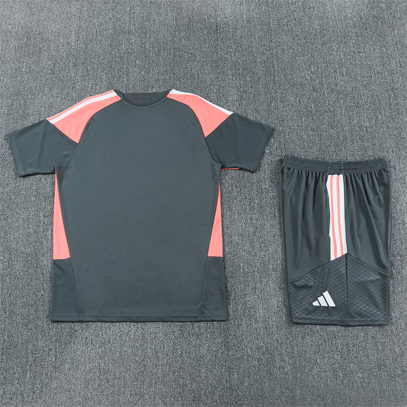 26/27 Real Madrid Dark Grey Short Sleeve Tracksuits