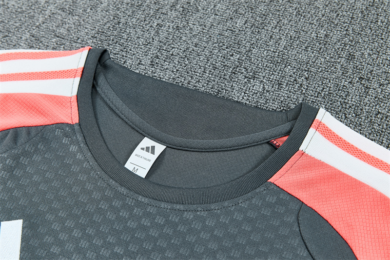 26/27 Real Madrid Dark Grey Short Sleeve Tracksuits