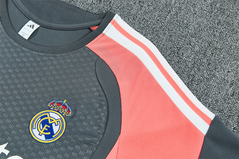 26/27 Real Madrid Dark Grey Short Sleeve Tracksuits
