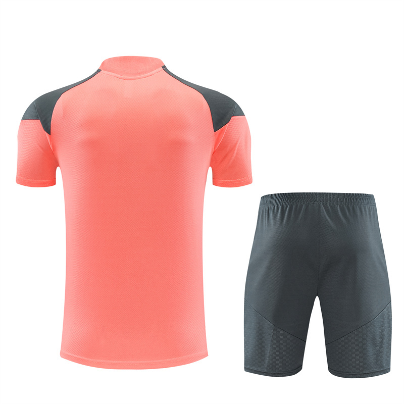 26/27 Real Madrid Orange-Pink Short Sleeve Tracksuits