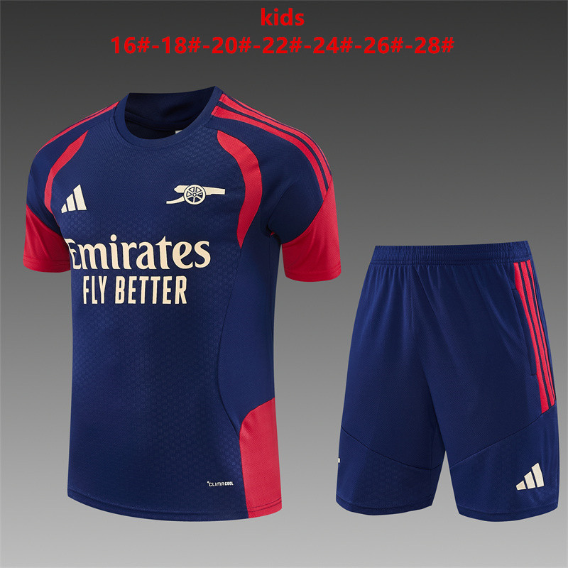 26/27 Arsenal Royal Blue Short Sleeve Tracksuits