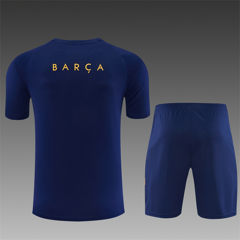26/27 Barcelona Royal Blue Short Sleeve Tracksuits