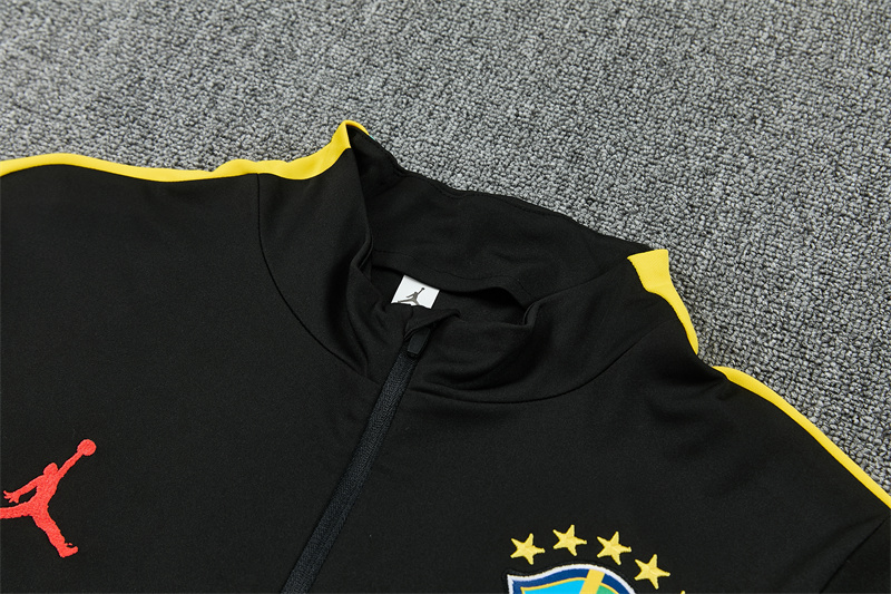 26/27 Jordan Brazil Black and Yellow Tracksuits