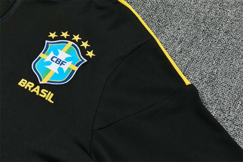 26/27 Jordan Brazil Black and Yellow Tracksuits