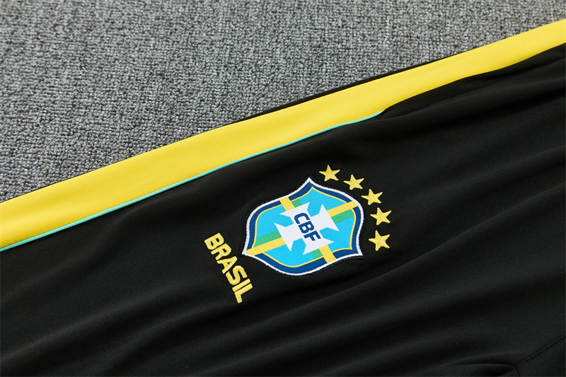 26/27 Jordan Brazil Black and Yellow Tracksuits