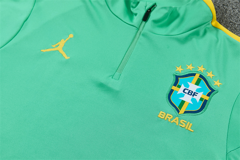 26/27 Jordan Brazil Light Green Tracksuits
