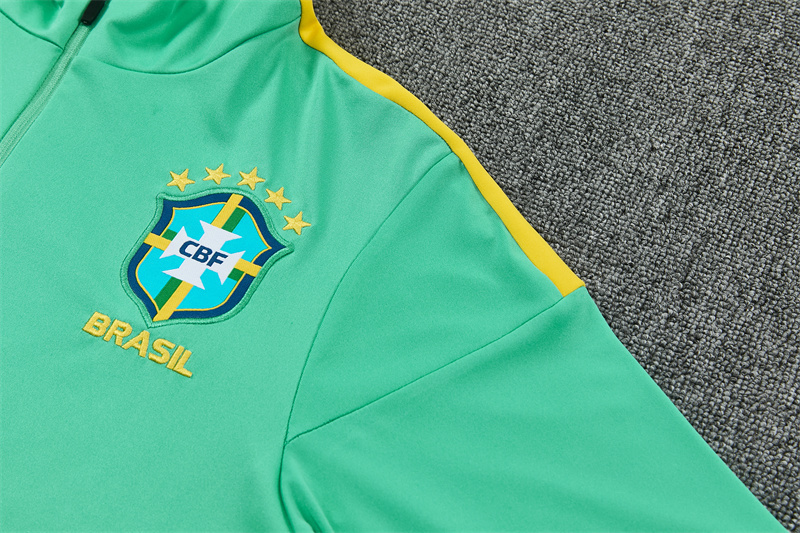 26/27 Jordan Brazil Light Green Tracksuits