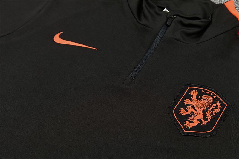 26/27 Netherlands Black Tracksuits