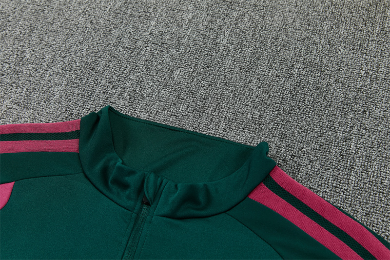 26/27 Real Madrid Dark Green with Fuchsia Tracksuits
