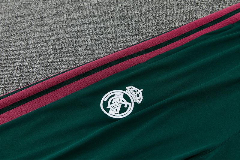 26/27 Real Madrid Dark Green with Fuchsia Tracksuits