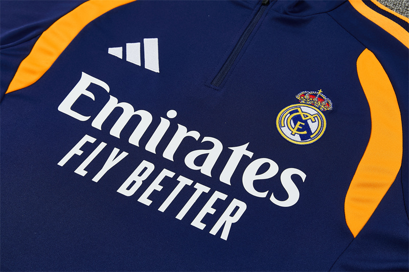 26/27 Real Madrid Royal Blue with Yellow Tracksuits
