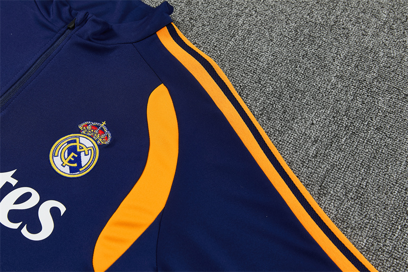 26/27 Real Madrid Royal Blue with Yellow Tracksuits