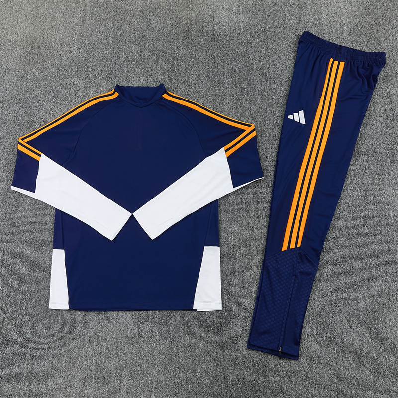 26/27 Real Madrid Royal Blue with Yellow Tracksuits