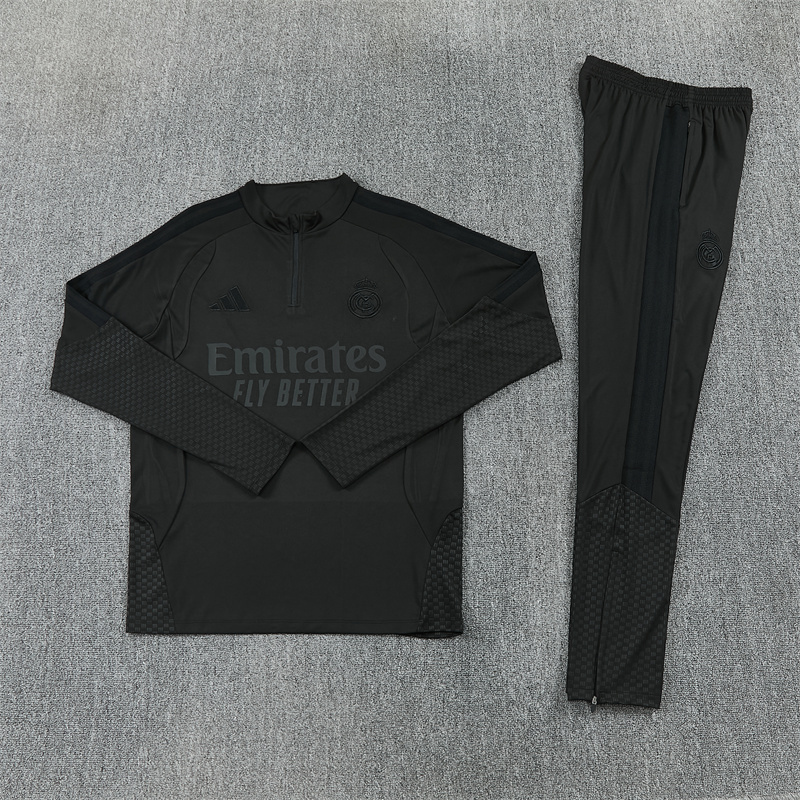 26/27 Real Madrid Black Tracksuits