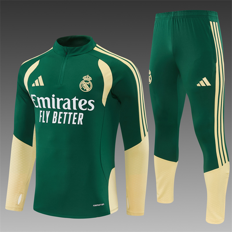 26/27 Real Madrid Green Tracksuits