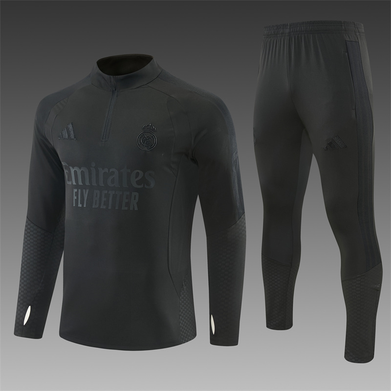 26/27 Real Madrid Black Tracksuits