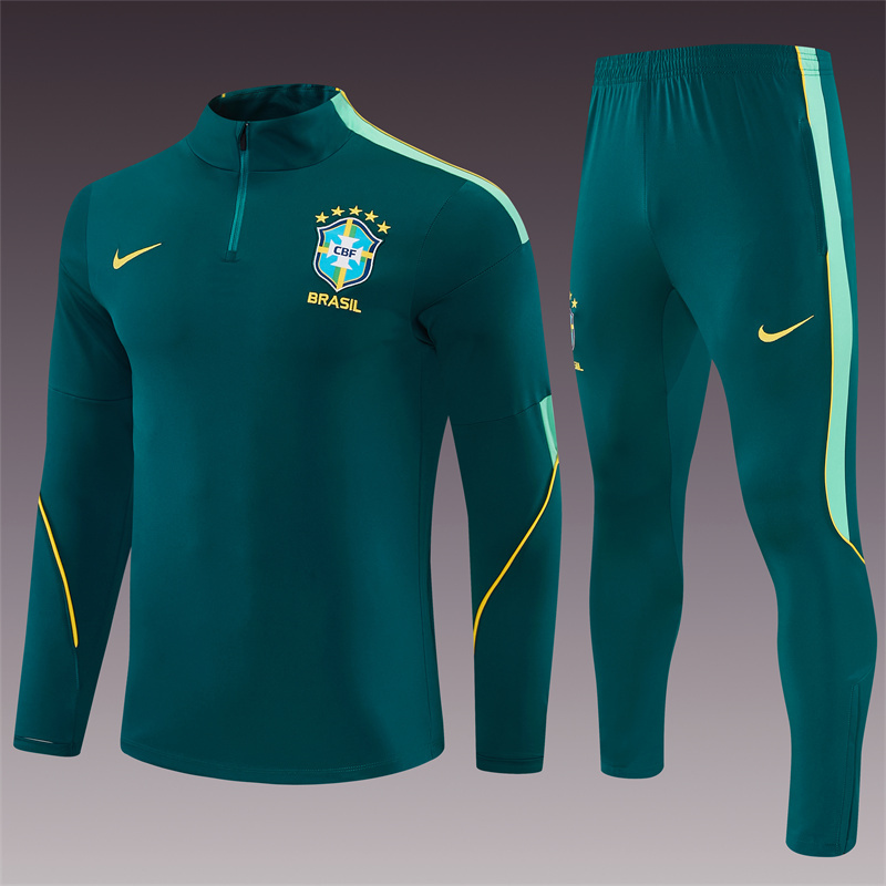 26/27 Brazil Dark Green Tracksuits