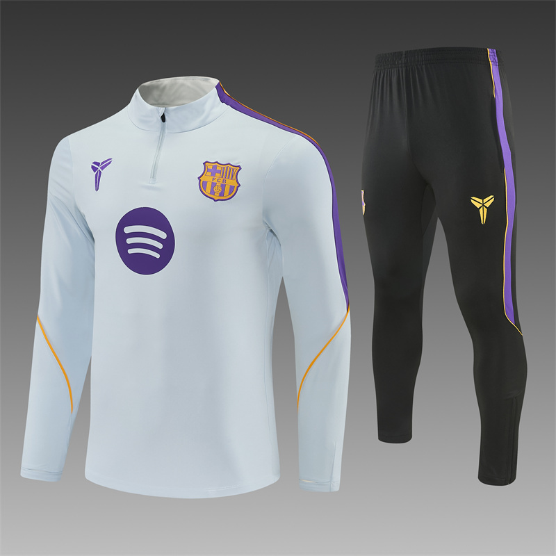 26/27 Barcelona Light Grey Tracksuits
