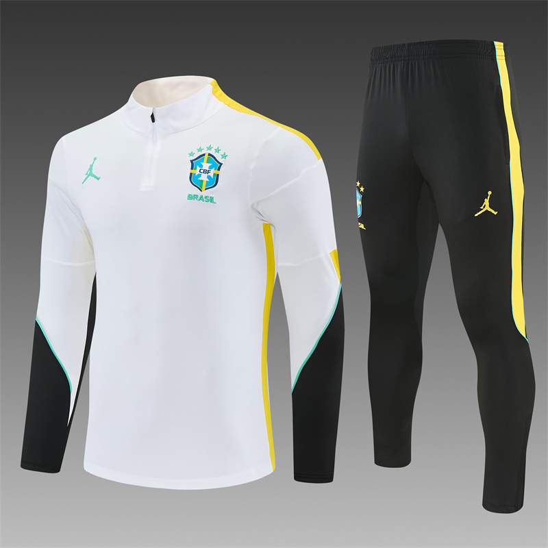 26/27 Jordan Brazil White Tracksuits