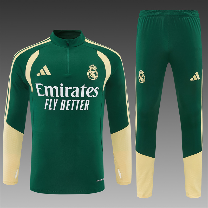 26/27 Real Madrid Green Tracksuits