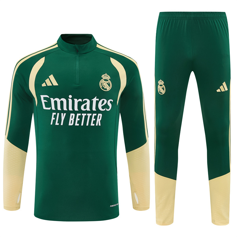 26/27 Real Madrid Green Tracksuits