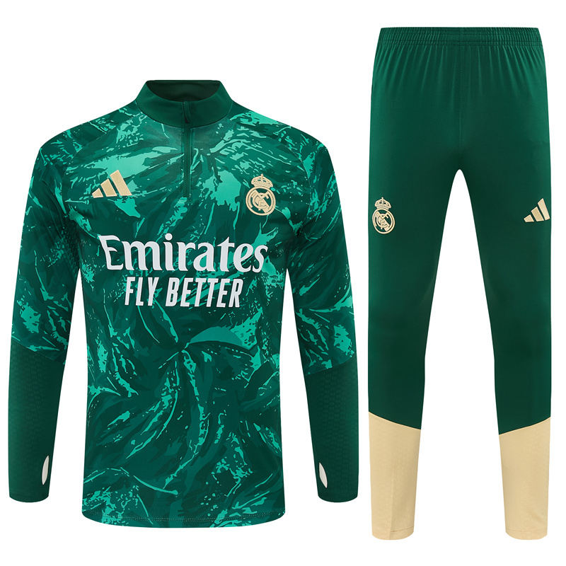 26/27 Real Madrid Green Tracksuits (Camouflage)