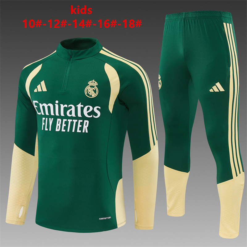 26/27 Real Madrid Green Tracksuits