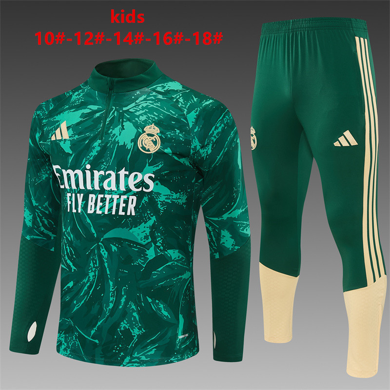26/27 Real Madrid Green Tracksuits (Camouflage)