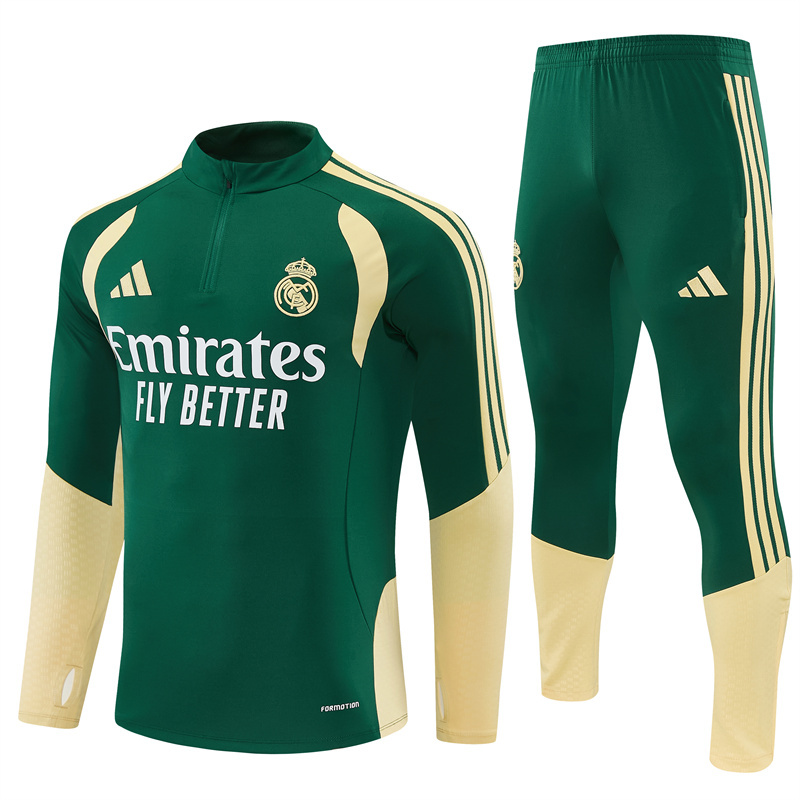 26/27 Real Madrid Green Tracksuits