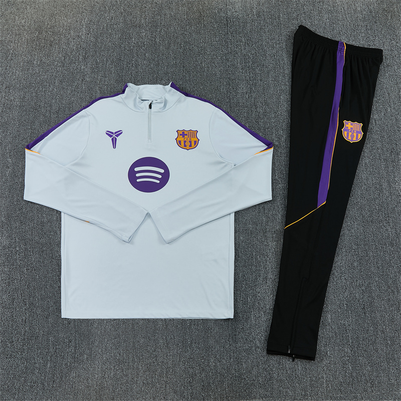 26/27 Barcelona Light Grey Tracksuits