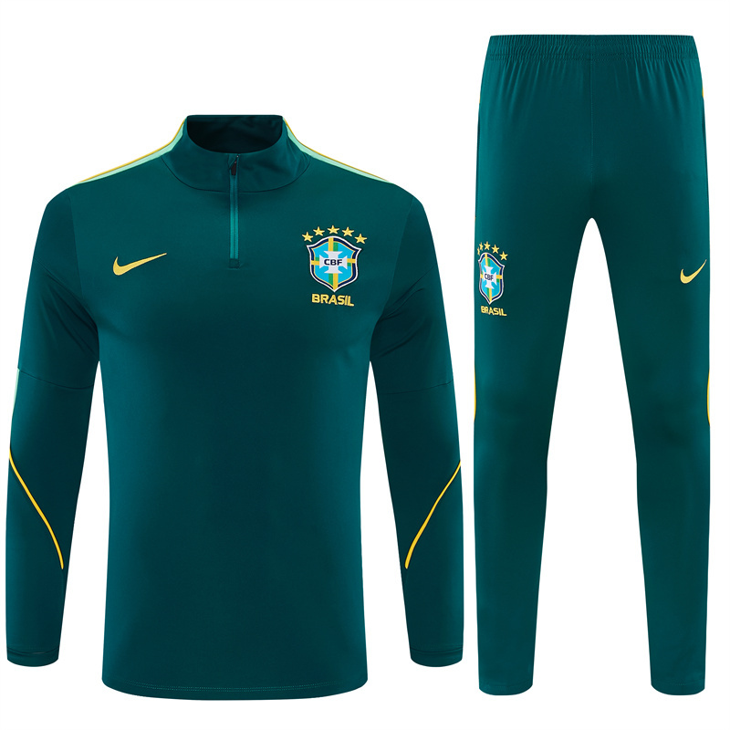 26/27 Brazil Dark Green Tracksuits